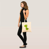Het glimlachen van Green Dino Tote Bag