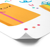 Het glimlachen van Happy Birthday Poster (Hoek)