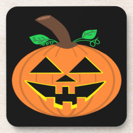 Het glimlachen van Happy Halloween Pumpkin-Onderze Bier Onderzetter