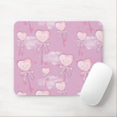 Het glimlachen van Heart Lollipop Muismat (Met muis)