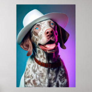 Het glimlachen van het Duitse Shorthaired Pointer  Poster