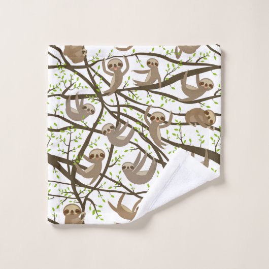 Het glimlachen van het Patroon van de Sleuf Bad Handdoek (Wasdoekje)