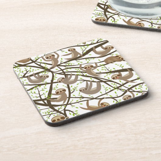 Het glimlachen van het Patroon van de Sleuf Bier Onderzetter (Linkerzijde)