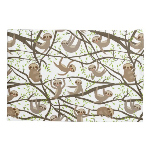 Het glimlachen van het Patroon van de Sleuf Kussensloop (Achterkant-Links)