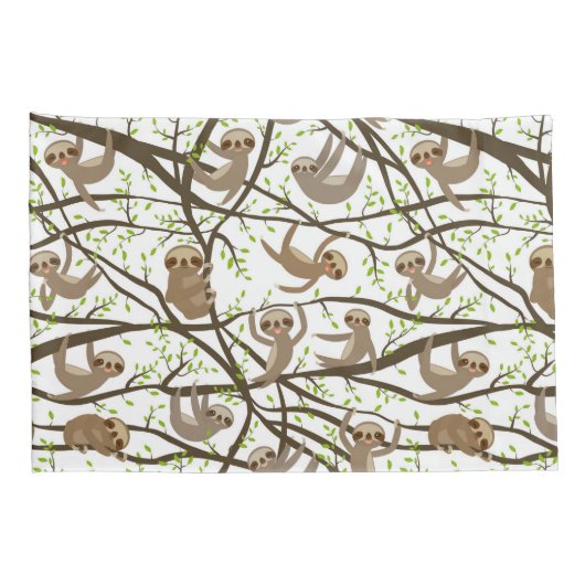 Het glimlachen van het Patroon van de Sleuf Kussensloop (Achterkant-Rechts)