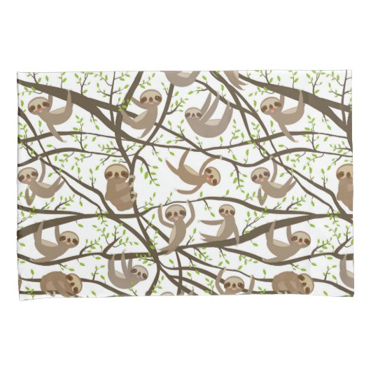 Het glimlachen van het Patroon van de Sleuf Kussensloop (Voorkant-Rechts)