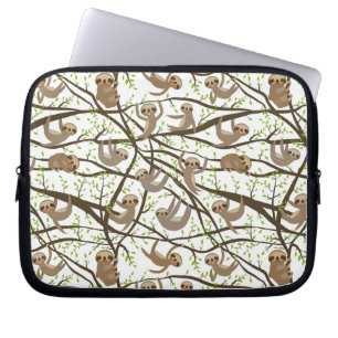 Het glimlachen van het Patroon van de Sleuf Laptop Sleeve