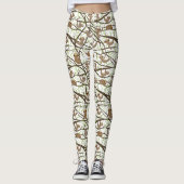 Het glimlachen van het Patroon van de Sleuf Leggings (Voorkant)