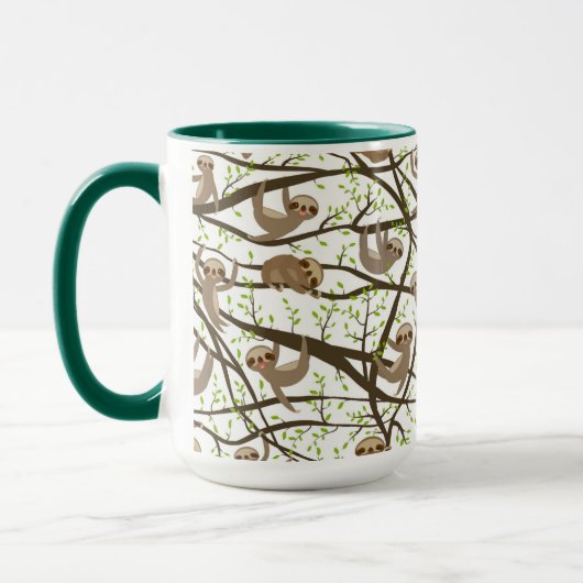 Het glimlachen van het Patroon van de Sleuf Mok (Links)