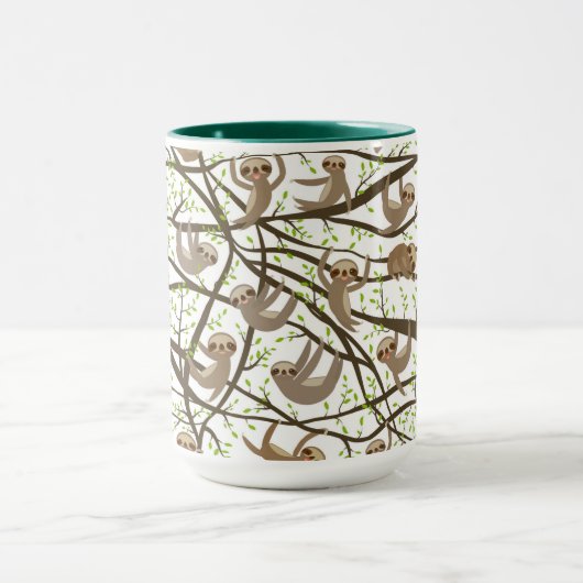 Het glimlachen van het Patroon van de Sleuf Mok (Midden)