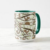 Het glimlachen van het Patroon van de Sleuf Mok (Voorkant rechts)