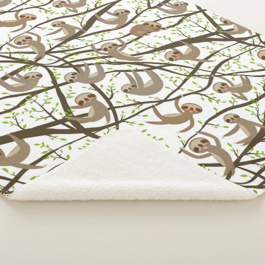 Het glimlachen van het Patroon van de Sleuf Sherpa Deken (3/4)