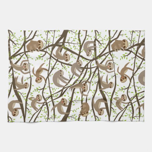 Het glimlachen van het Patroon van de Sleuf Theedoek (Horizontaal)