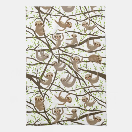 Het glimlachen van het Patroon van de Sleuf Theedoek (Verticaal)