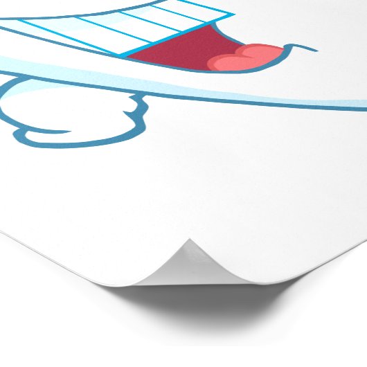 Het glimlachen van het schone Tooth-tekenfilmdeeg  Poster (Hoek)