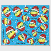 Het glimlachen van kerststijl Rastafarian Flag Cadeaupapier (Vlak)