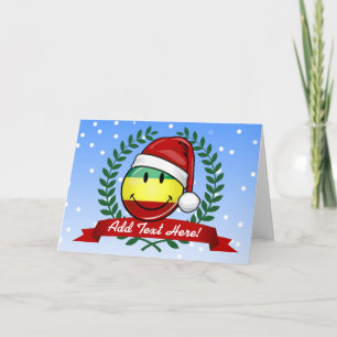 Het glimlachen van kerststijl Rastafarian Flag Feestdagen Kaart