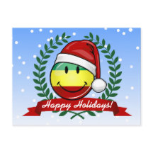 Het glimlachen van kerststijl Rastafarian Flag