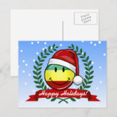 Het glimlachen van kerststijl Rastafarian Flag Feestdagenkaart (Voorkant / Achterkant)