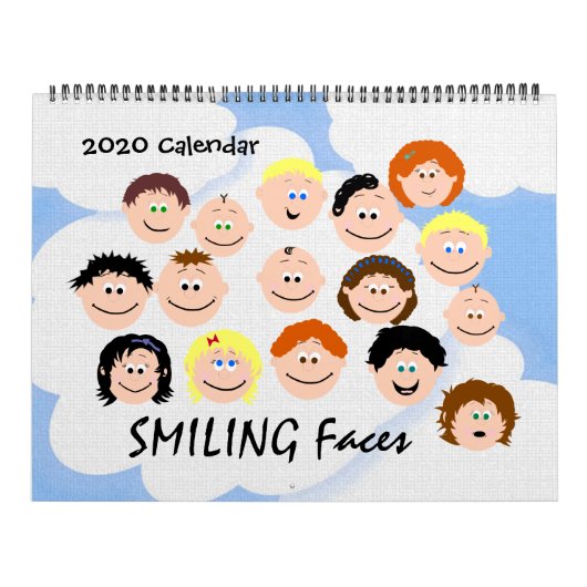 Het glimlachen van Kinder gezichten personaliseert Kalender (Hoes)
