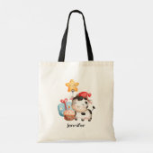 Het glimlachen van Koe Cute Schattig Birthday Them Tote Bag (Achterkant)