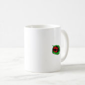 Het glimlachen van Ladybug op Green Leaf Mini - Koffiemok (Voorkant rechts)