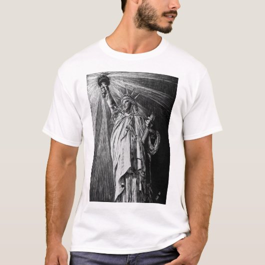 Het glimlachen van Liberty T shirt (Voorkant)
