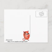 Het glimlachen van Little Devil'ed Egg Briefkaart (Achterkant)