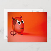 Het glimlachen van Little Devil'ed Egg Briefkaart (Voorkant / Achterkant)