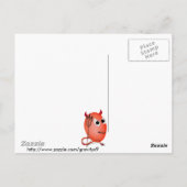 Het glimlachen van Little Devil'ed Egg Briefkaart (Achterkant)