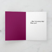 Het glimlachen van Miss You Wenskaart Kaart (Binnen)
