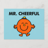 Het glimlachen van Mr Cheerful Briefkaart (Voorkant)