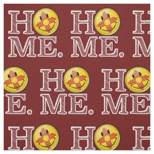 Het glimlachen van New Mexico Flag house Warmer Stof (Swatch)
