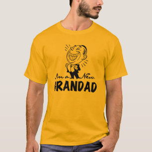 Het glimlachen van nieuwe Grandad T-shirts en cade