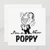 Het glimlachen van nieuwe papaver T-shirts en cade Aankondiging (Voorkant / Achterkant)