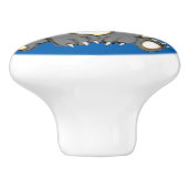 Het glimlachen van Panda Ceramic Knob Keramische Knop (Zijkant)
