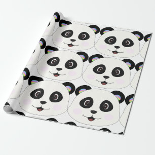 Het glimlachen van Panda Face Cadeaupapier