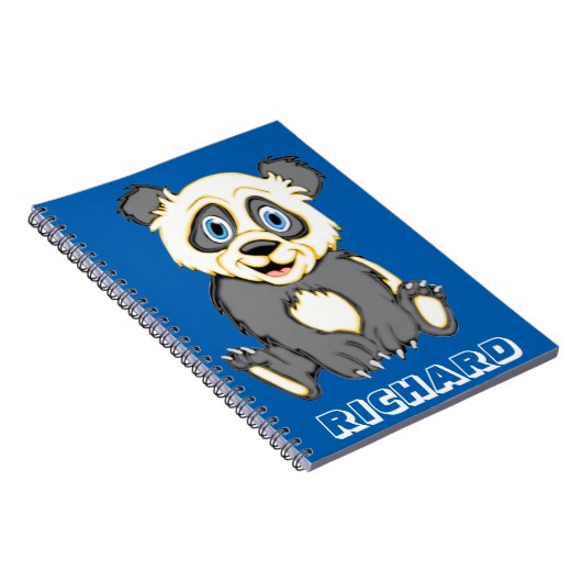 Het glimlachen van Panda personaliseren Notitieboek (Rechterzijde)