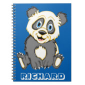 Het glimlachen van Panda personaliseren Notitieboek (Voorkant)