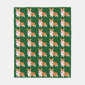 Het glimlachen van Pembroke Welsh Corgi Fleece Deken (Voorkant)