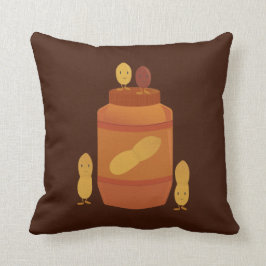 Het glimlachen van pindakaas kussen