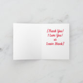 Het glimlachen van Pit Bull Love Heart Illustratie Bedankkaart (Binnen)