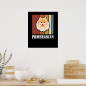 Het glimlachen van Pommeren Retro Poster (Keuken)