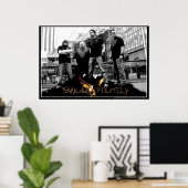 Het glimlachen van Poster (Thuiskantoor)