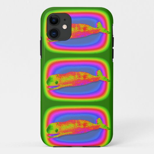het glimlachen van psychedelische walvissen telefo Case-Mate iPhone case (Achterkant)