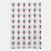 Het glimlachen van Samoyed Kitchen Dish Towel Theedoek (Verticaal)