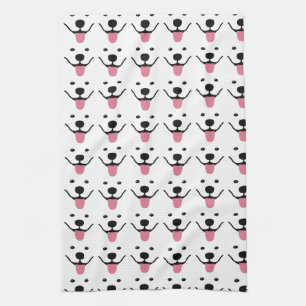 Het glimlachen van Samoyed Kitchen Dish Towel Theedoek