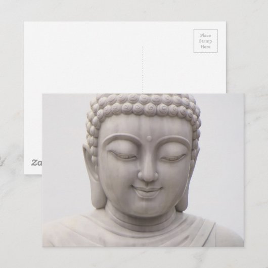 Het glimlachen van Serene Buddha Inspirerend Love Briefkaart (Voorkant / Achterkant)