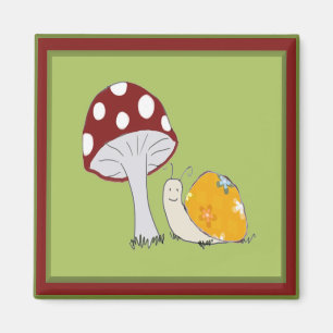 Het glimlachen van slak door een Toadstool Magnet