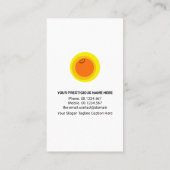 Het glimlachen van Sun Rays Colorful Flowers Dayca Visitekaartje (Achterkant)